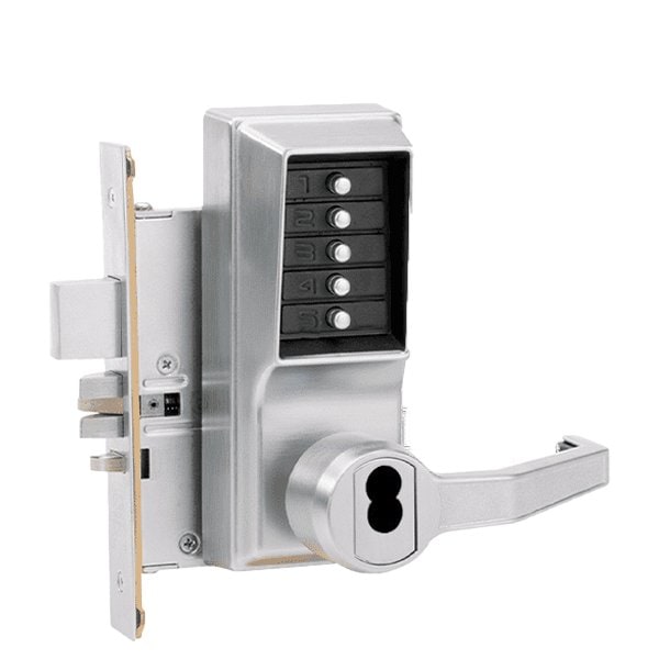 Dormakaba Simplex Mechanical Pushbutton Mortise Lever Lock, Right Hand Reverse, Combination Entry, Key O KABA-RR8146B26D41 - main